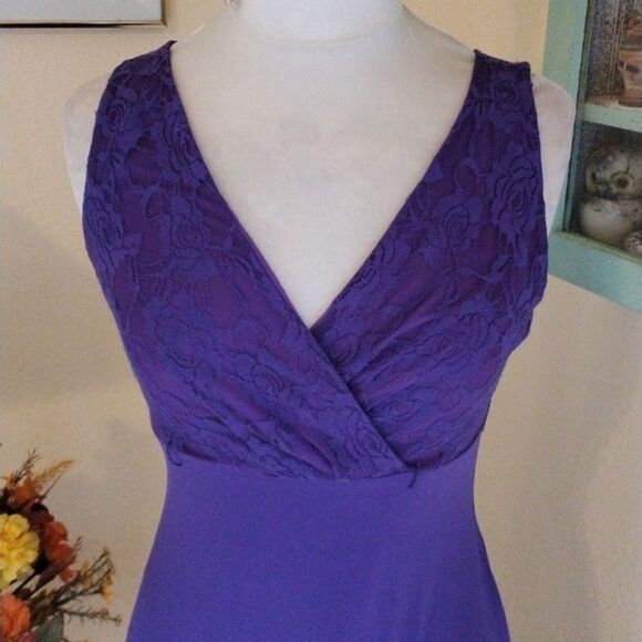 Glamour Purple Dressy Dress - Picture 2 of 10